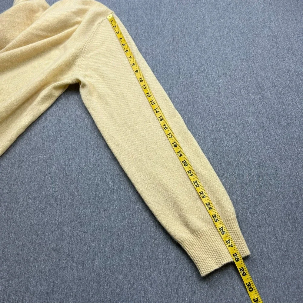 Marshall Fields Cashmere Vneck Sweater Mens Large Tall Butter‎ Yellow